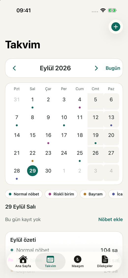Nöbet takvimi